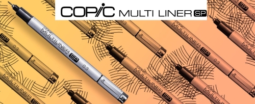 Copic Multi Liner SP/ Skizzenstift in schwarz, mit 0,1 mm oder 0,05 mm Spitze